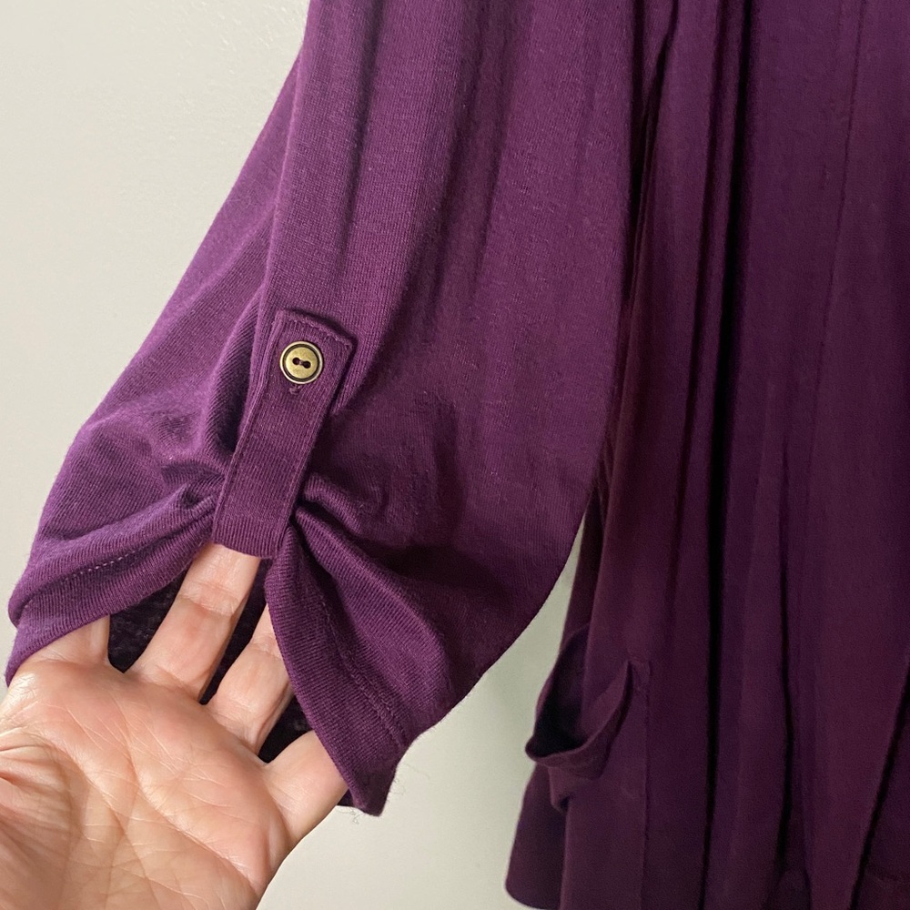 Sonoma Women's Purple Cardigan - Picture 3 of 6